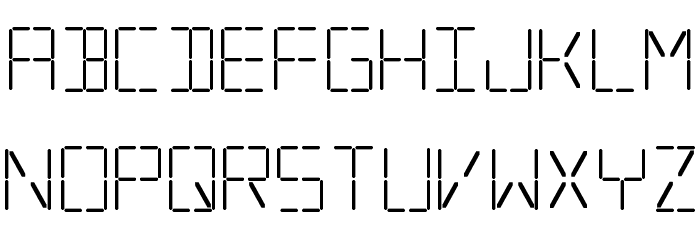 Silverball フォント 小文字