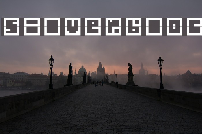 Silverbloc Font examples
