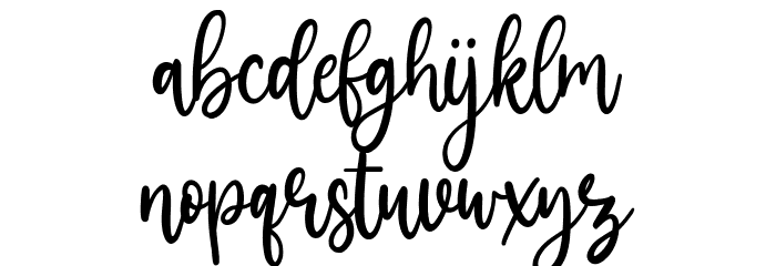 Silverglow Font LOWERCASE