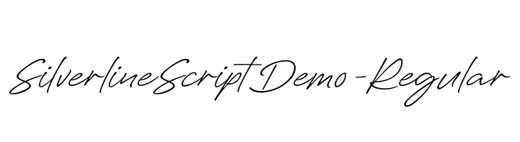SilverlineScriptDemo-Regular 字体