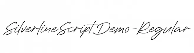 SilverlineScriptDemo-Regular  Fuentes Gratis Descargar
