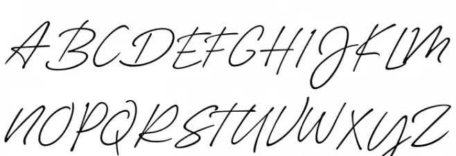 SilverlineScriptDemo-Regular फ़ॉन्ट अपरकेस