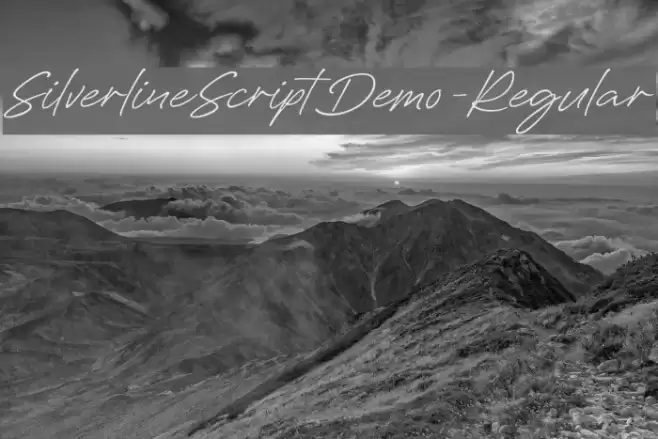 SilverlineScriptDemo-Regular Font examples