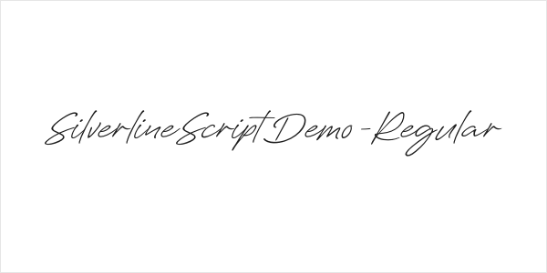 SilverlineScriptDemo-Regular Logo