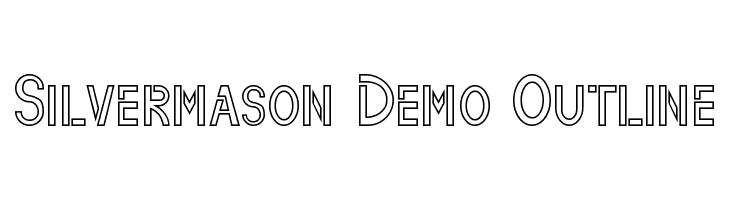 Silvermason Demo Outline  Скачать бесплатные шрифты