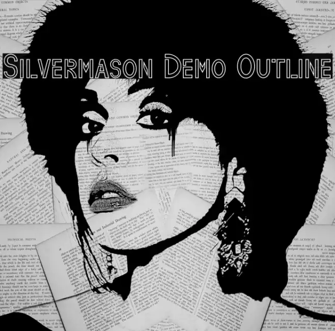 Silvermason Demo Outline Font examples