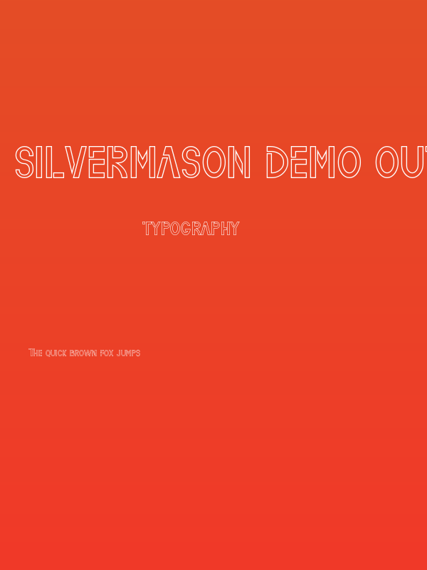 Silvermason Demo Outline Poster