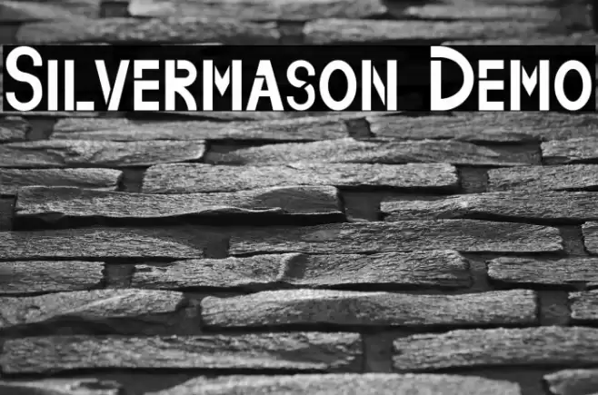 Silvermason Demo Font examples
