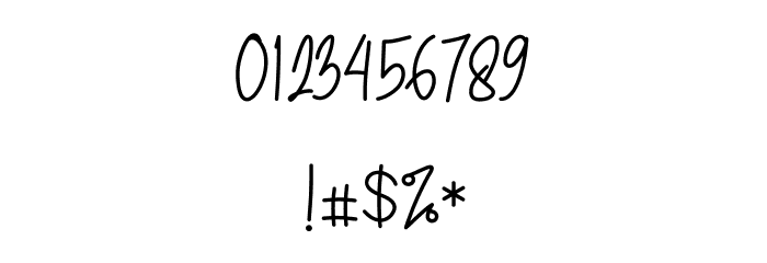 Silverstain_Signature_Demo Font OTHER CHARS