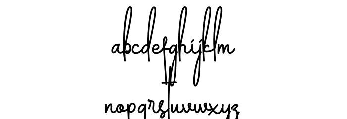 Silverstain_Signature_Demo Font LOWERCASE