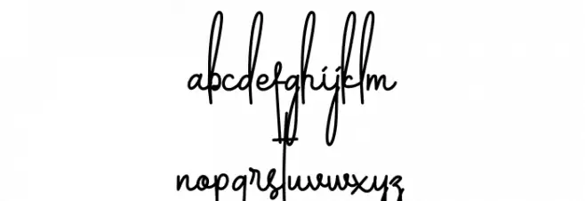 Silverstain_Signature_Demo Schriftart Kleinbuchstaben