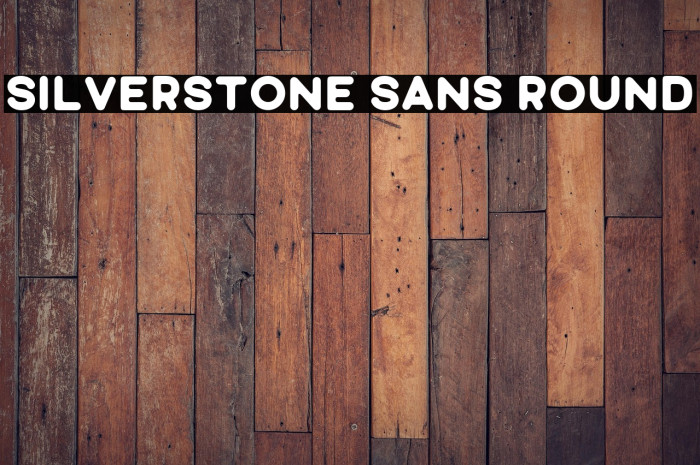 Silverstone Sans Round Example 3