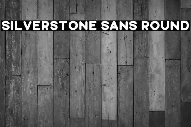 Silverstone Sans Round Font examples