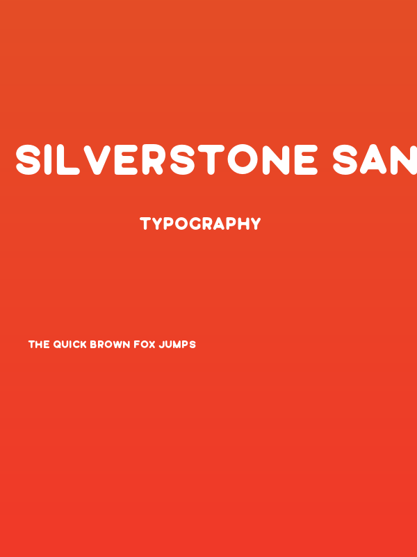 Silverstone Sans Round Poster