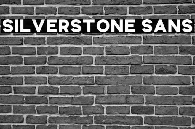 Silverstone Sans Font examples