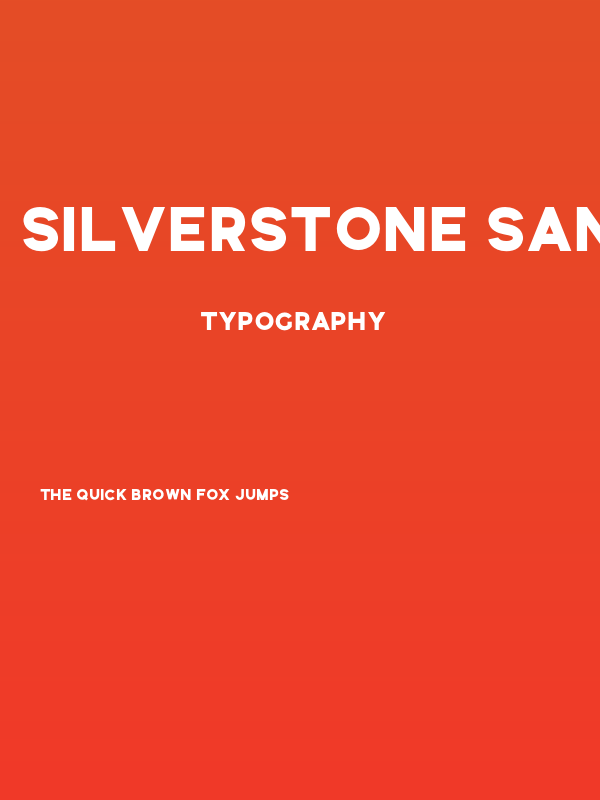 Silverstone Sans Poster