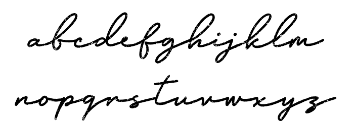 Silverstone Textured Font LOWERCASE