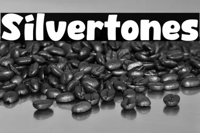 Silvertones Font examples