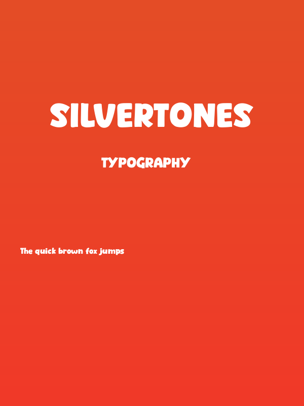 Silvertones Poster