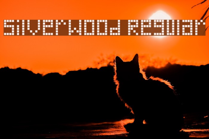 Silverwood Regular Font examples