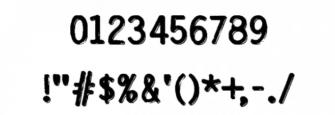 Silvery Tarjey Font OTHER CHARS