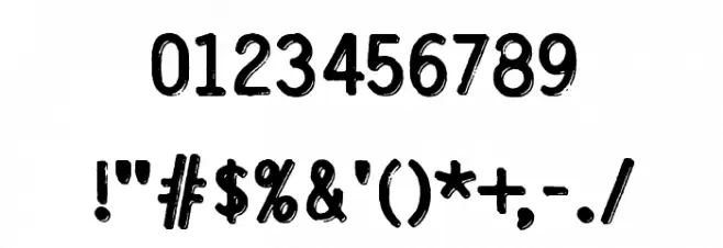 SilveryTarjey Font OTHER CHARS