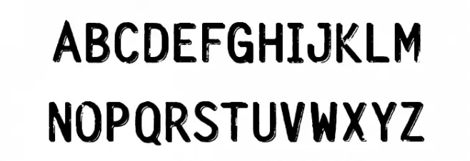 SilveryTarjey 字体 大写