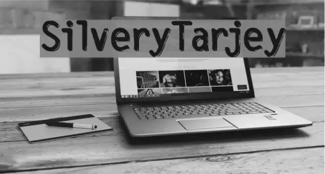 SilveryTarjey Font examples