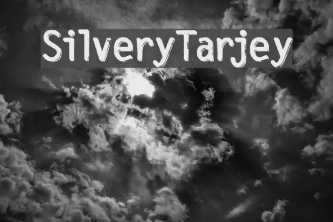 SilveryTarjey Font examples