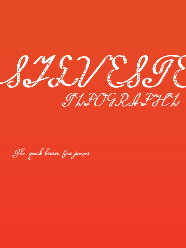 SilvesteroRegular Poster