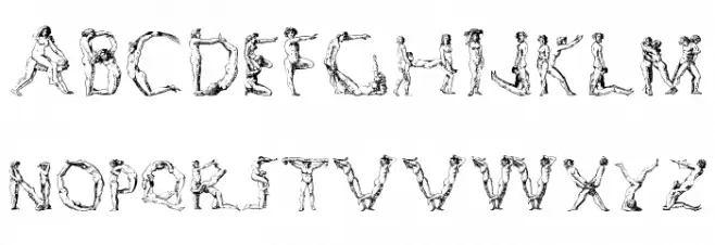 SilvestreBodies خط أحرف كبيرة