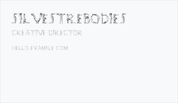 SilvestreBodies Business Card