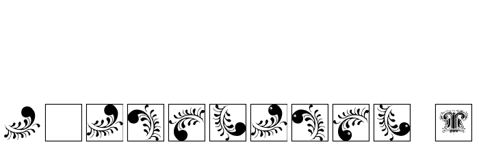 SilvestreInitialsSquares Font OTHER CHARS