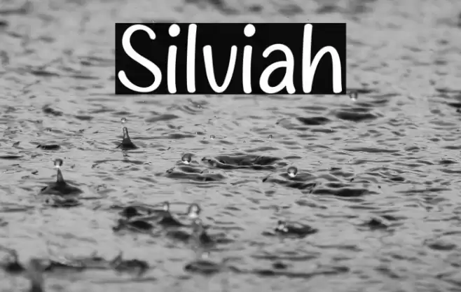 Silviah Font examples