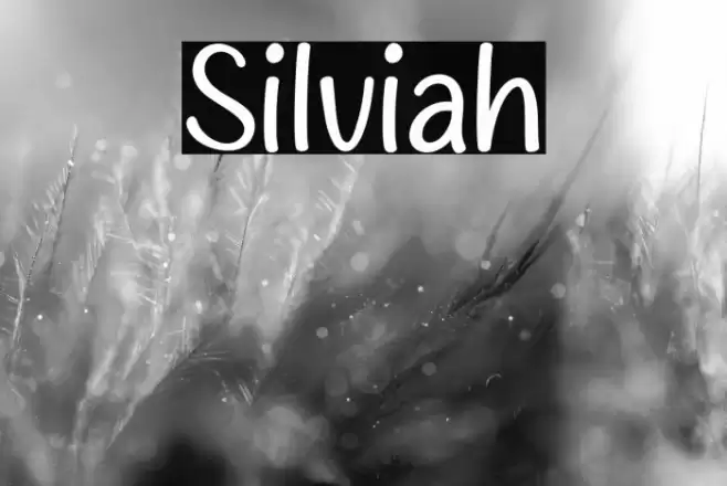 Silviah Font examples