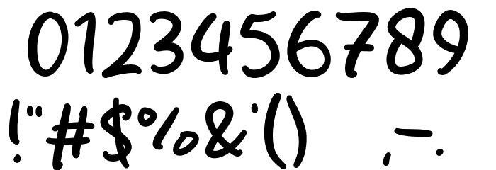 Silybrown Font OTHER CHARS