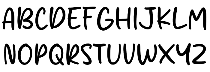 Silybrown Font UPPERCASE