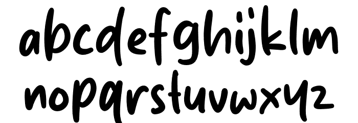Silybrown Font LOWERCASE