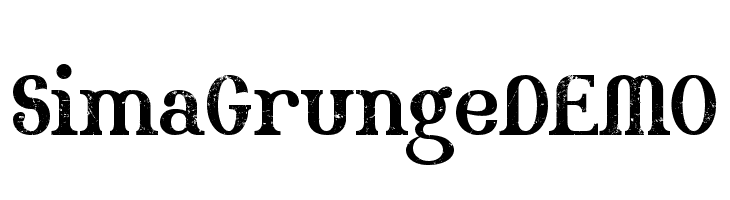 Sima Grunge DEMO  les polices de caractères gratuit tlcharger
