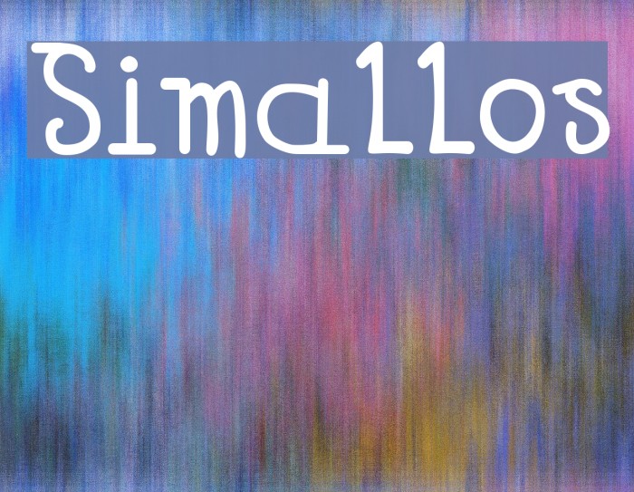 Simallos Font examples