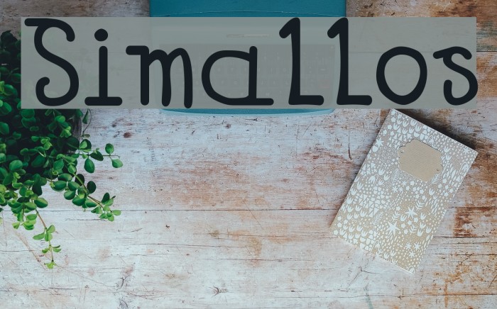 Simallos Font examples