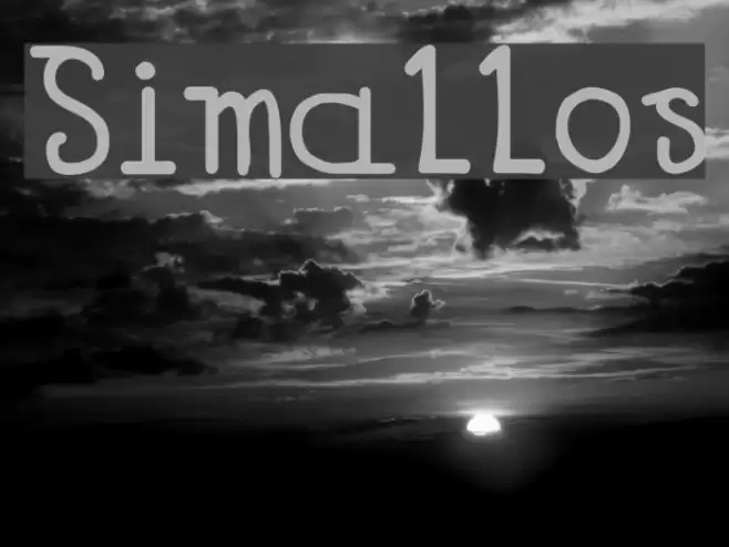 Simallos Font examples