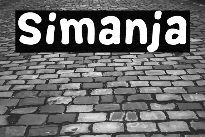 Simanja Font examples