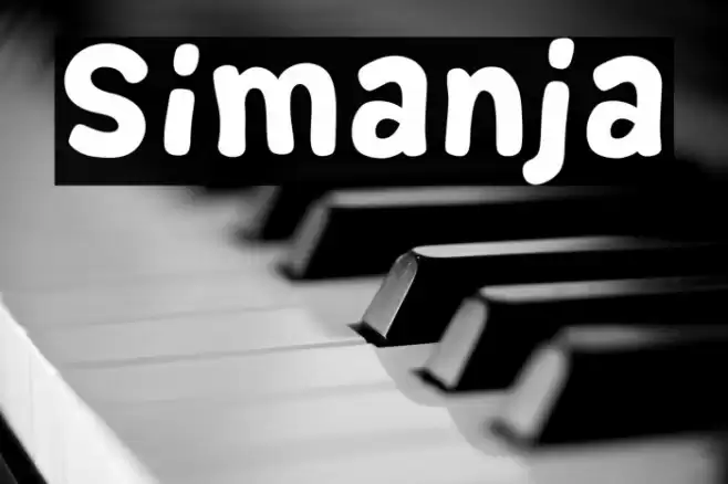 Simanja Font examples