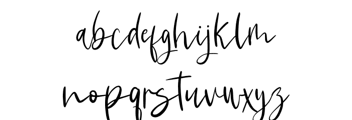 Simathya Font LOWERCASE