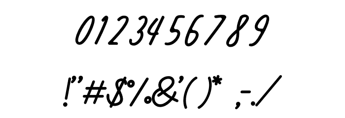 Simbok Pudjie Free Font OTHER CHARS
