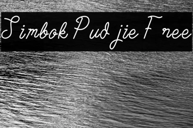 Simbok Pudjie Free Font examples