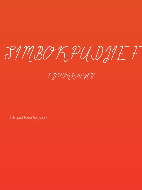 Simbok Pudjie Free Poster