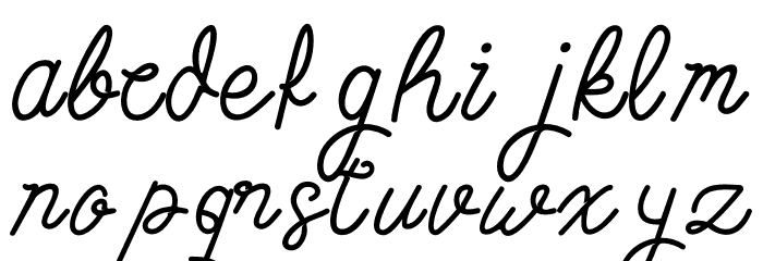 Simbok Pudjie Free Font LOWERCASE