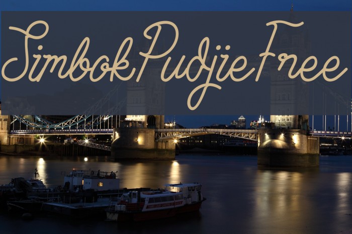 SimbokPudjieFree Font examples